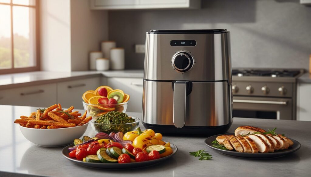 découvrez 50 recettes innovantes pour sublimer votre friteuse sans huile airfryer et préparez des plats savoureux, sains et rapides au quotidien.